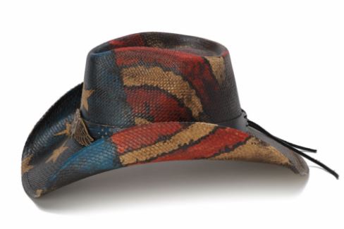 California Hat Company USA Stampede Genuine Panama Straw Western Hat CA-1834