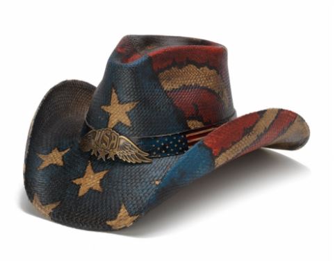 California Hat Company USA Stampede Genuine Panama Straw Western Hat CA-1834