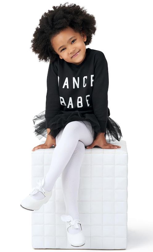 Capezio Black Ford and Wyatt Dance Babe Long Sleeve Sweatshirt FW4007C