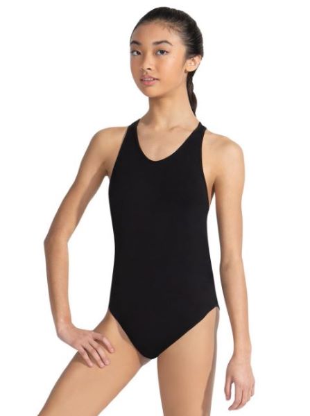 Capezio Black Seamless Rib Womens Leotard 11374W-BLK