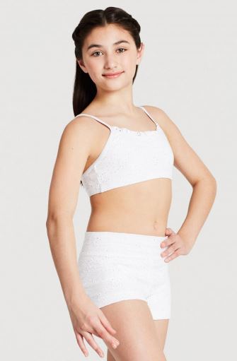 Capezio Childrens Eyelet Strappy Back Bra Top 11337C