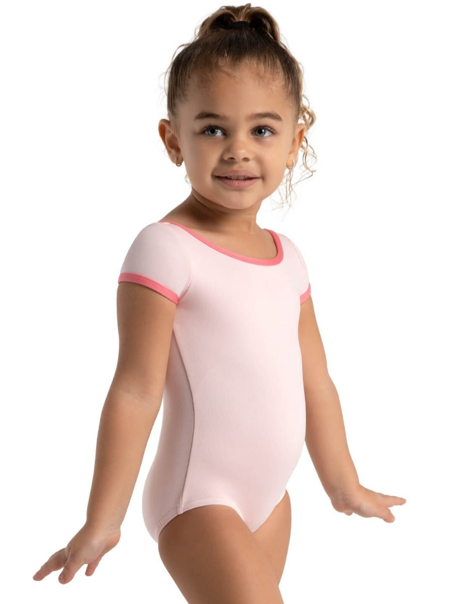 Capezio Color Pop Short Sleeve Square Back Leotard 12019C