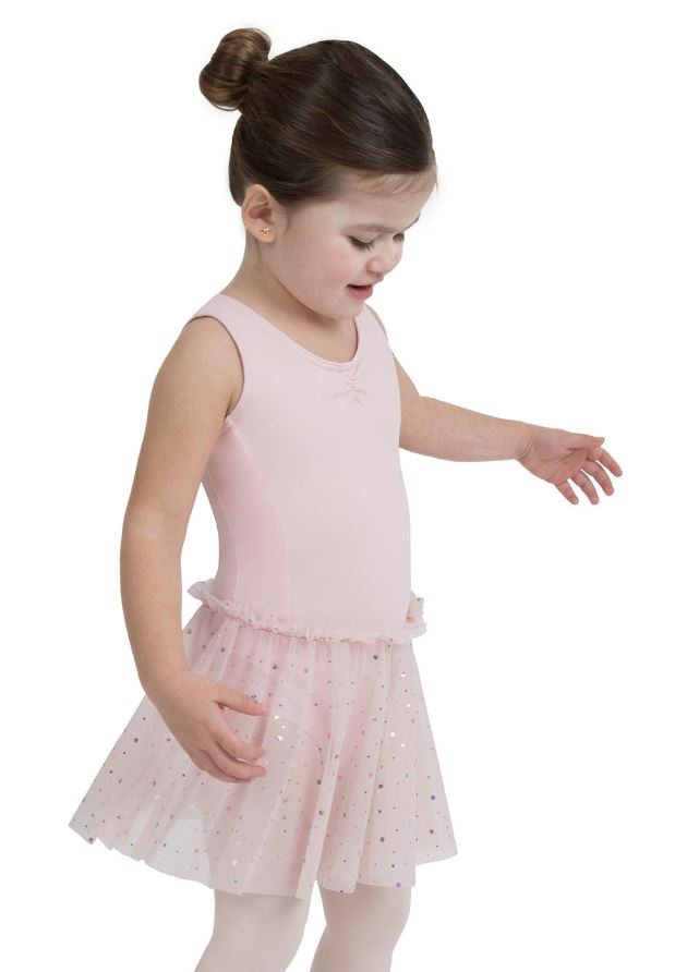 Capezio Girls Glitter Rose Tank Dress 11532C