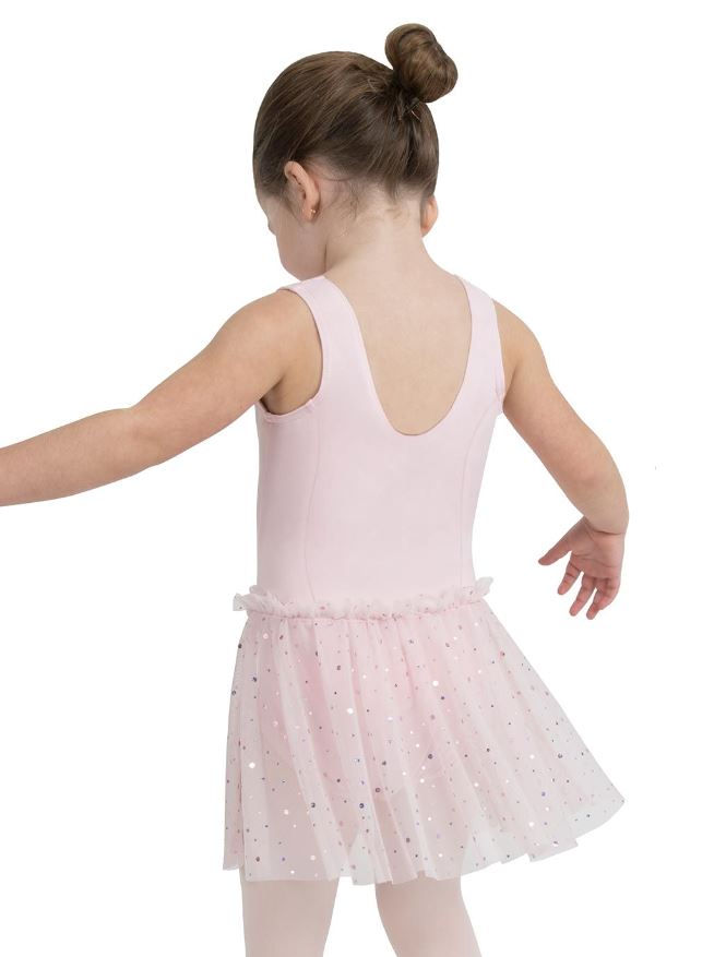 Capezio Girls Glitter Rose Tank Dress 11532C