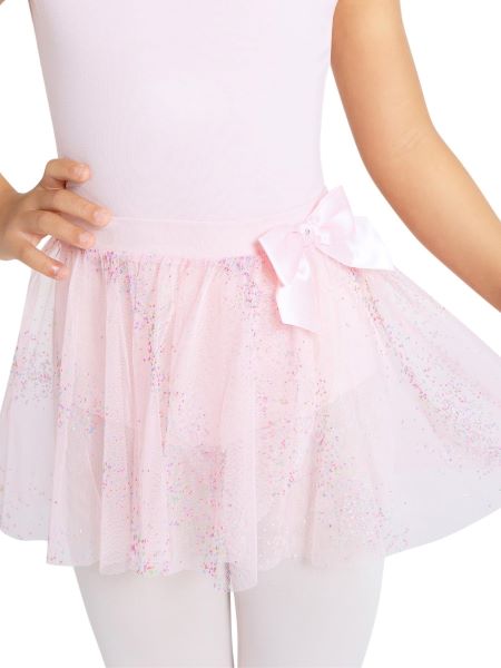 Capezio Glitter Glam Puff Sleeve Girls Leotard 11886C