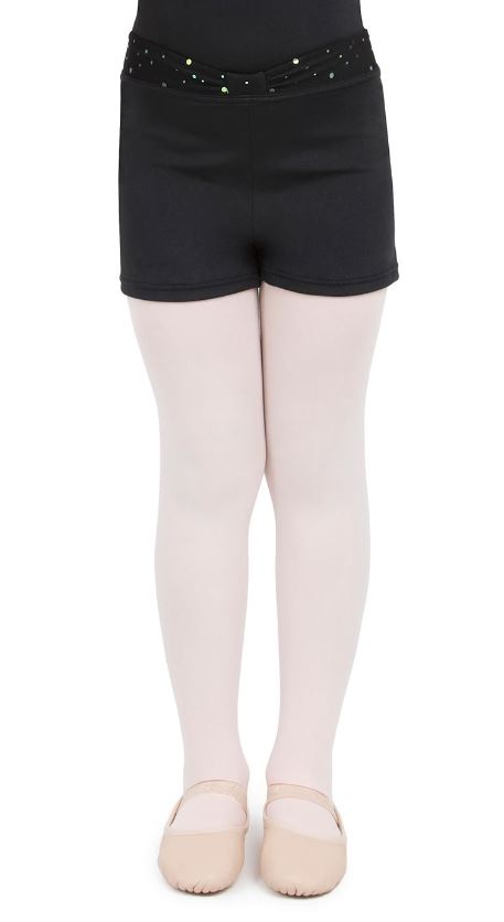 Capezio Glitter Rose Girls Dance Shorts 11531C