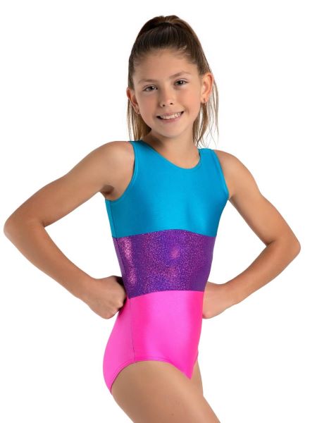 Capezio Level Up 3 Panel Tank Girls Leotard 12027C