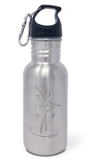 Capezio Silver Ballerina Girl Water Bottle A3017