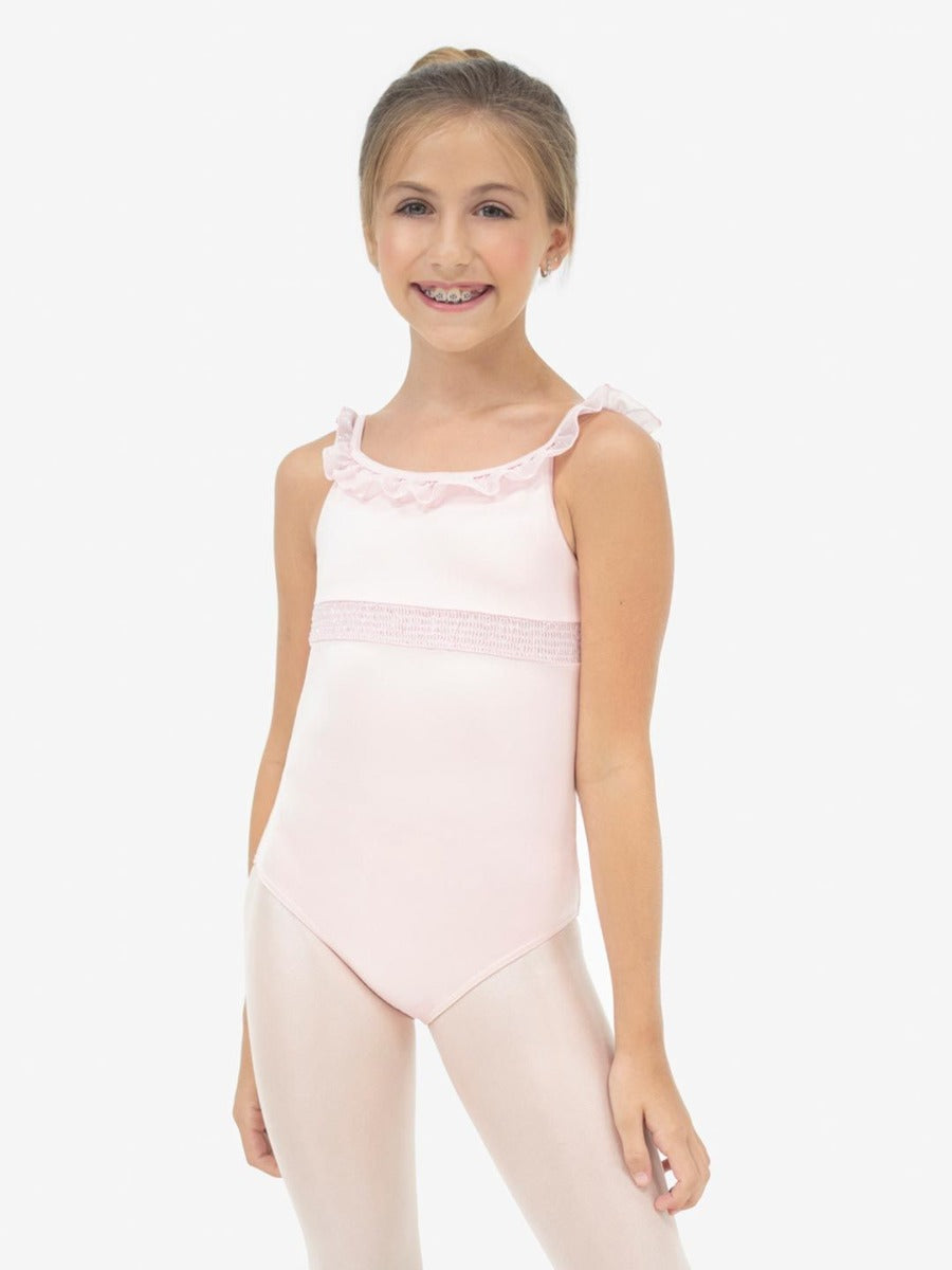 Capezio Smocking V Back Girls Camisole Leotard 11501C