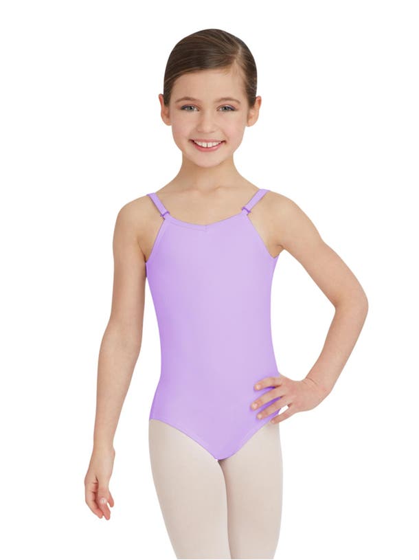 Capezio Vibrant Violet Adjustable Strap Team Basic Childrens Camisole Leotard TB1420C-VBV