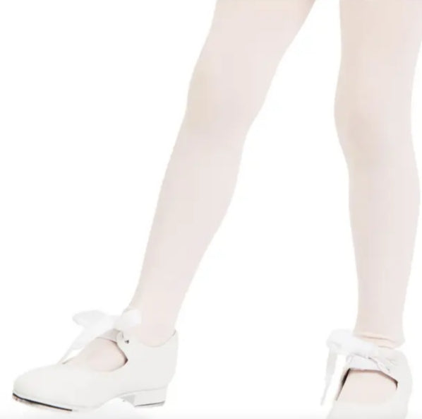 Capezio White Shuffle Girls Tap Shoes 356C-WHITE