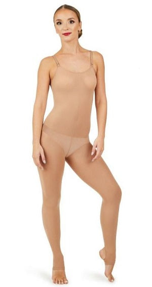 Capezio Women's Light Suntan Stirup Body Tight 1819W