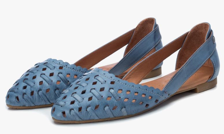 Carmela Blue Adele Women's Ballet Flat Shoes C2200427