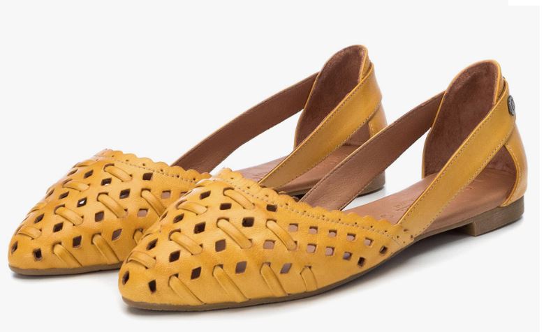 Carmela Yellow Adele Women's Ballet Flat Shoes C2200700