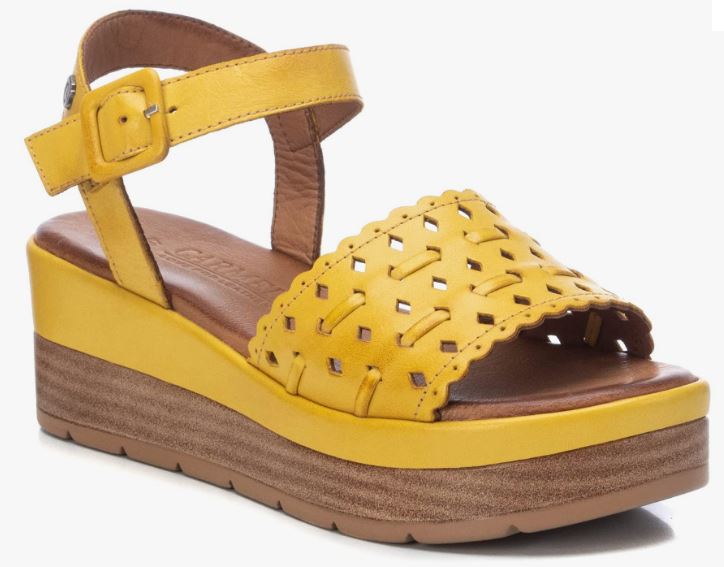 Carmela Yellow Raquel Womens Slide On Sandals C2223700