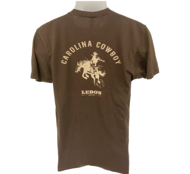 Carolina Cowboy Brown Bronco Rider Unisex T-Shirt 1370-BRN