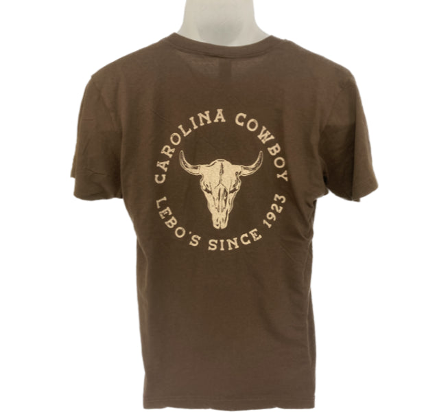 Carolina Cowboy Brown Steerhead Unisex T-Shirt 1367-BRN
