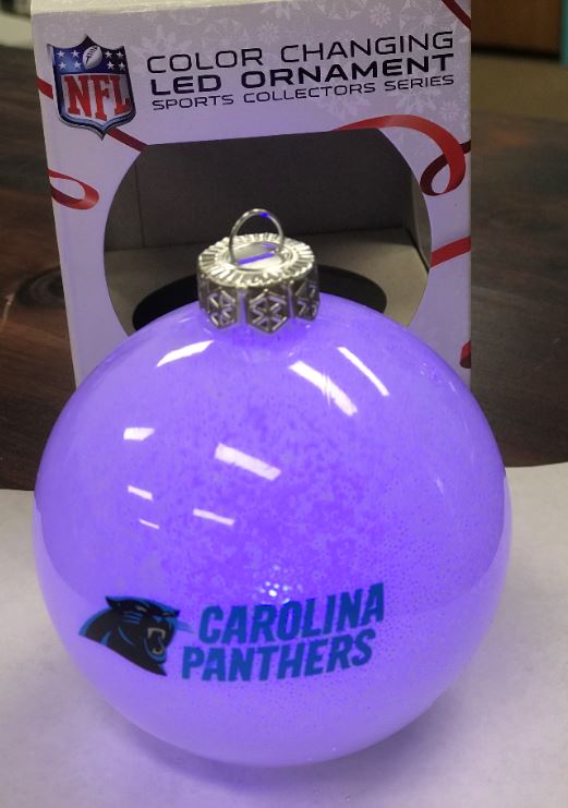 Carolina Panthers Color Changing LED Light Ornament 349899