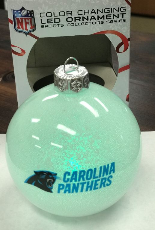 Carolina Panthers Color Changing LED Light Ornament 349899