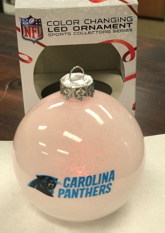 Carolina Panthers Color Changing LED Light Ornament 349899