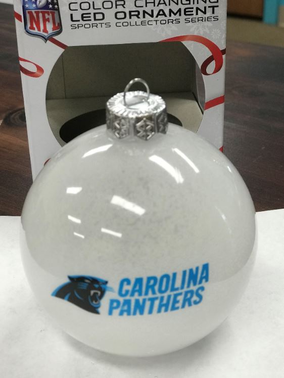 Carolina Panthers Color Changing LED light Ornament 349899