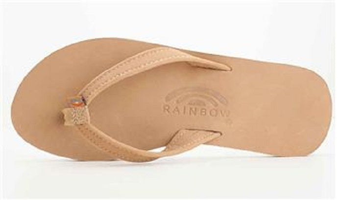 Catalina Dark Brown Single Layer Premier Leather Womens Sandal