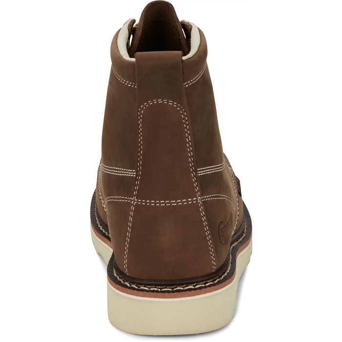 Chippewa Brown 6 Inch Edge Walker Men's Leather Steel Toe Workboots ED5321