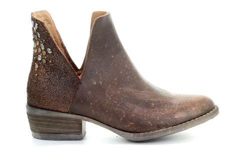 Circle G By Corral Copper Handcrafted Leather Womens Ankle Boots Q5016