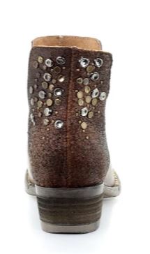 Circle G By Corral Copper Handcrafted Leather Womens Ankle Boots Q5016