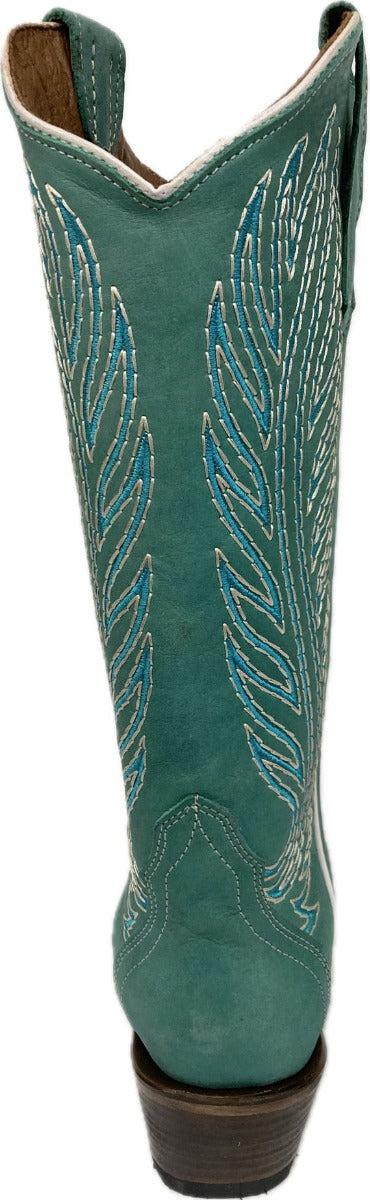 Circle G By Corral Turquoise Embroidery Triad Women's Snip Toe Western Boots L6061