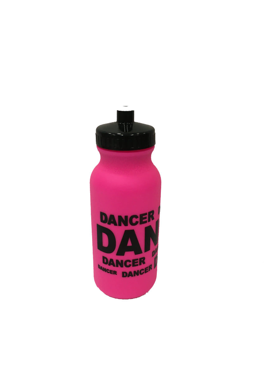 CJ Hot Pink Dancer Print 20 oz Water Bottle G253-HOTPINK
