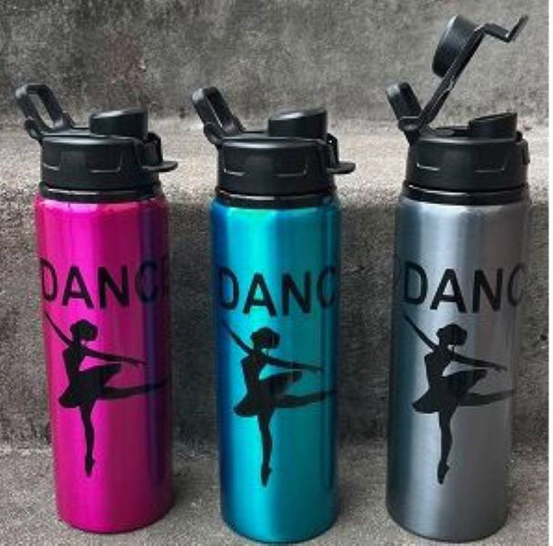 CJ I Love Dance Arabesque Print Aluminum 28 oz. Sport Water Bottle G464