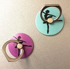 CJ Merchantile Arabesque Ballerina Print Cell Phone Ring/Stand A-G439