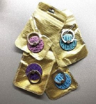 CJ Merchantile Dance Print Cell Phone Ring/Stand w/Colored Backgrounds A-G449