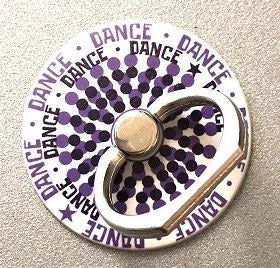 CJ Merchantile Dance Print Cell Phone Ring/Stand w/Colored Backgrounds A-G456