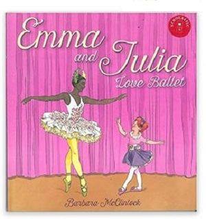 CJ Merchantile Emma and Julia Love Ballet Hardcover Book B-1297