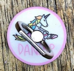 CJ Merchantile Miss Unicorn Ballerina Dnacer Print Cell Phone Ring/Stand A-G440