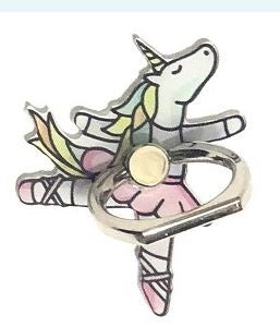 CJ Merchantile Miss Unicorn Ballerina Dnacer Print Cell Phone Ring/Stand A-G429