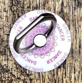CJ Merchantile Pink Circular Dancer Print Cell Phone Ring/Stand A-G422