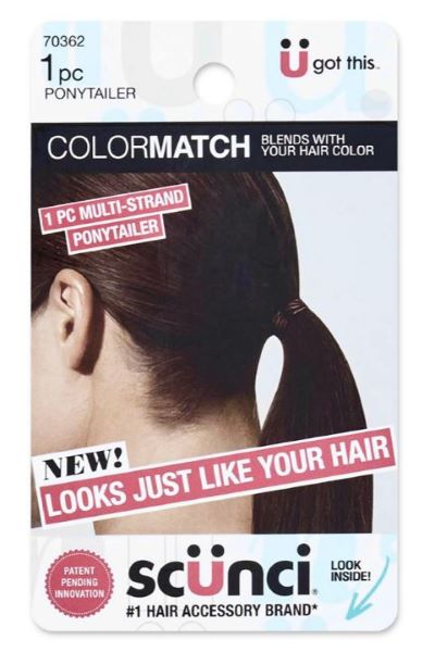 CJ Merchantile Scunci Colormatch Multi Strand Hair Elastic HA320