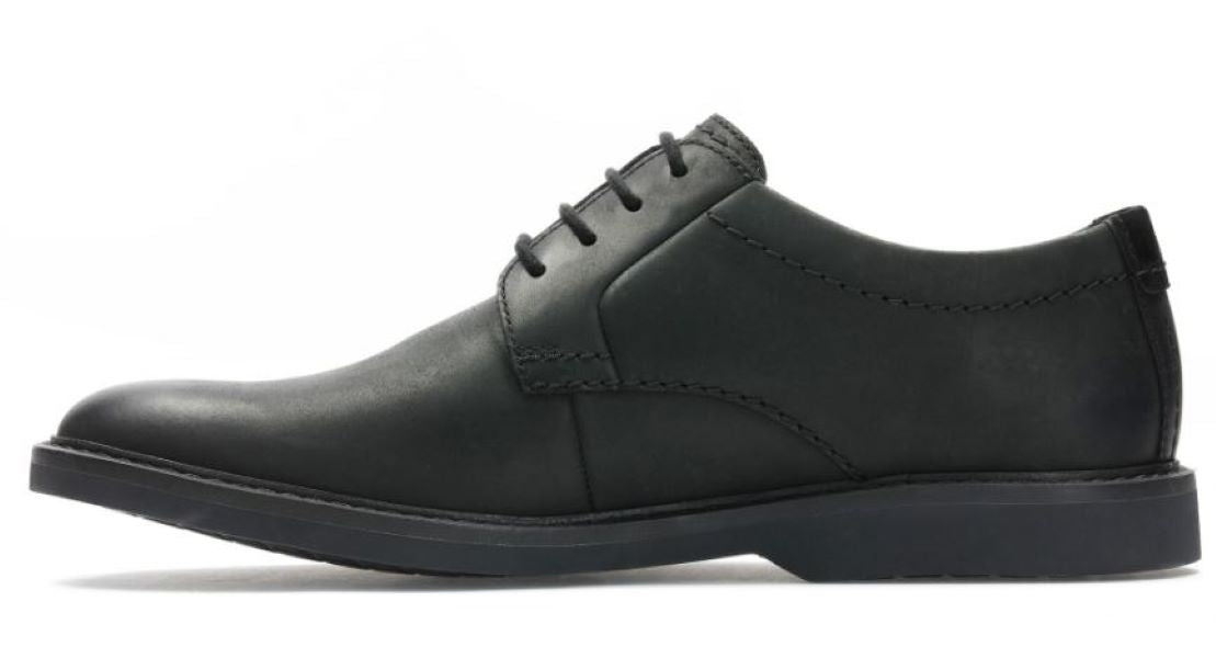 Clarks Black Atticus LT Lace Black Leather Mens Dress Casual Shoes 26163239