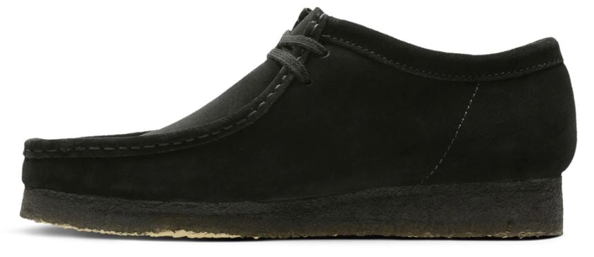Clarks Black Suede Wallabee Mens Casual Shoes 26133279