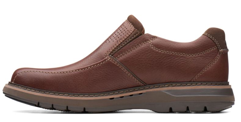 Clarks Black Tumbled Leather Un.Ramble Step Mens Shoes 26136999