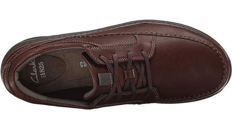 Clarks Charton Vibe Brown Leather Mens Shoes 26114994