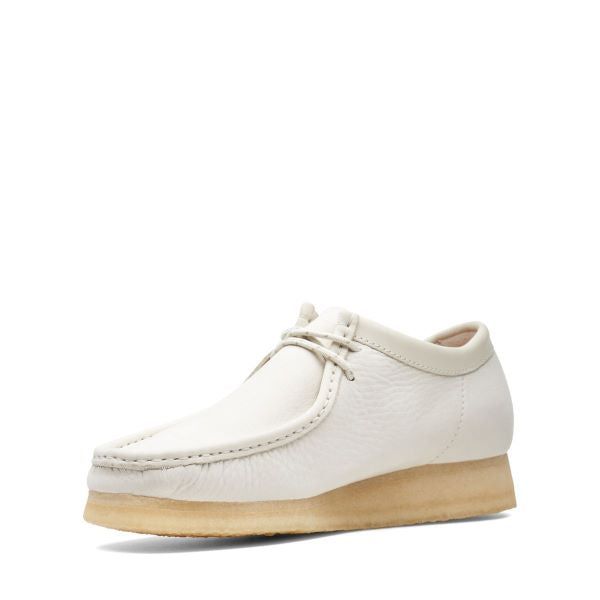Clarks Off White Nubuck Wallabee Originals Icon Mens Shoes 26166299