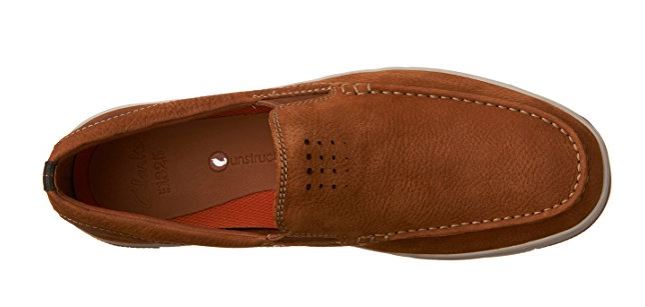 Clarks Unmaslow Easy Slip-On Tan Tumbled Nubuck Comfort Casual Mens Shoes 26124255