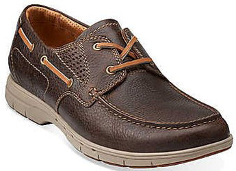 Clarks Unstructured Unnautical Sea Dark Brown Mens Boat 68194
