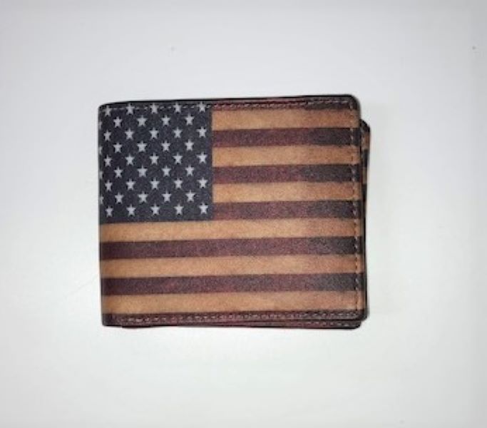 Classic Look Vintage Flag Bifold Wallet 51410