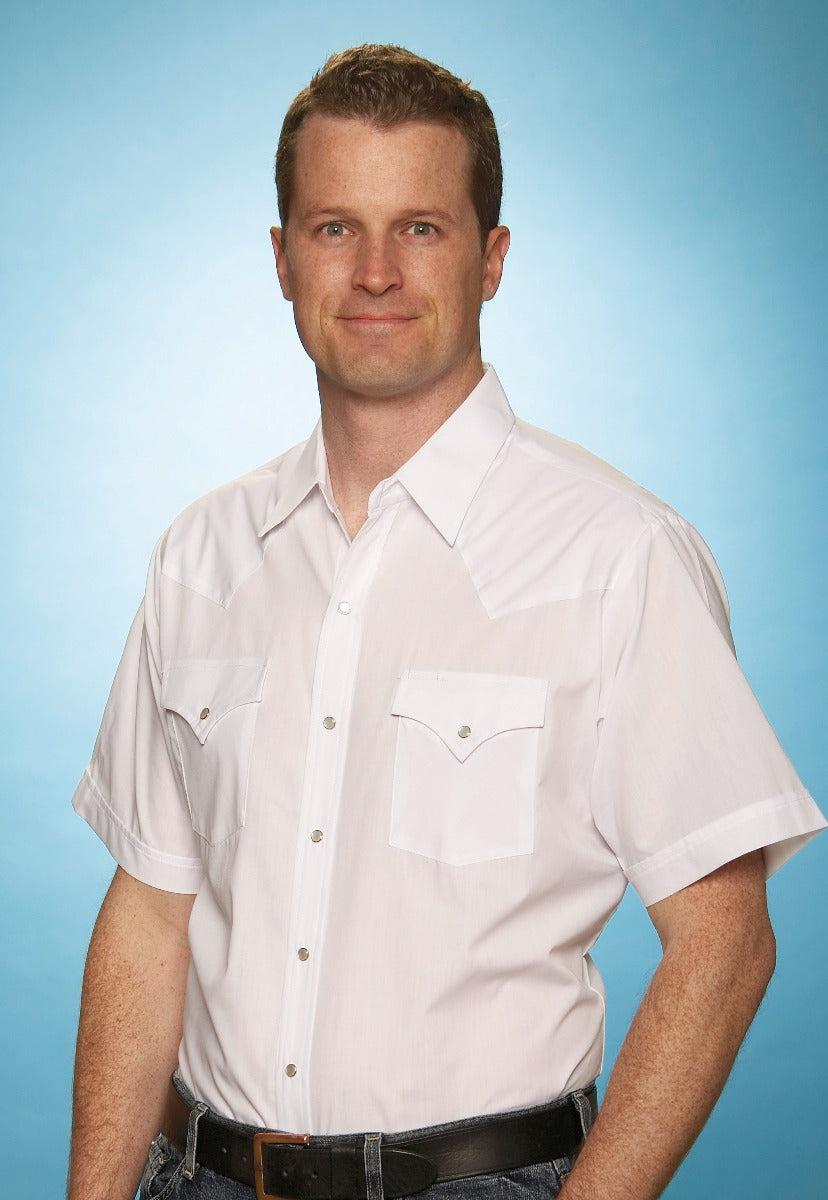 Classic Short Sleeve Pearl Snaps Western Ely Walker Mens Shirts