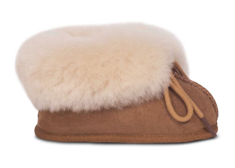 Cloud Nine Baby Sheepskin Bootie Chestnut Kids Slippers RJS-303